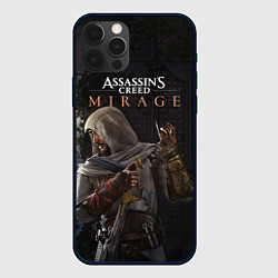 Чехол для iPhone 12 Pro Max Скрытый Басим Assassins creed mirage, цвет: 3D-черный