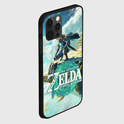 Чехол для iPhone 12 Pro Max The Legend of Zelda: Tears of the Kingdom Линк, цвет: 3D-черный — фото 2