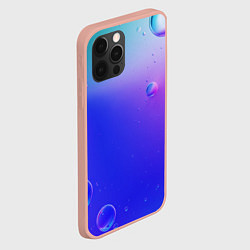 Чехол для iPhone 12 Pro Max Радужные мыльные пузыри, цвет: 3D-светло-розовый — фото 2