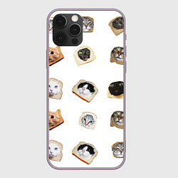 Чехол для iPhone 12 Pro Max Хлебокоты, цвет: 3D-серый