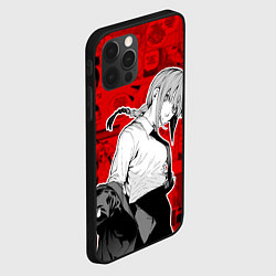 Чехол для iPhone 12 Pro Max Макима - Человек-бензопила - Демон, цвет: 3D-черный — фото 2
