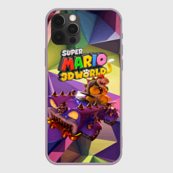 Чехол для iPhone 12 Pro Max Точило Боузера - Super Mario 3D World, цвет: 3D-серый