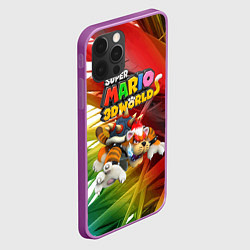Чехол для iPhone 12 Pro Max Tiger-Bowser - Super Mario 3D World, цвет: 3D-сиреневый — фото 2