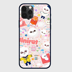 Чехол для iPhone 12 Pro Max Skzoo Jinniret pattern cartoon avatar, цвет: 3D-черный