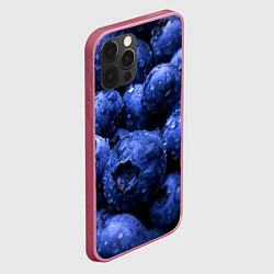 Чехол для iPhone 12 Pro Max Роса на чернике, цвет: 3D-малиновый — фото 2