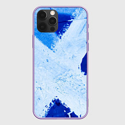 Чехол iPhone 12 Pro Max Белый крест на синем фоне