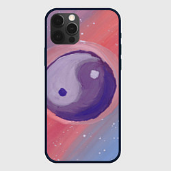 Чехол для iPhone 12 Pro Max Планета Инь-Янь, цвет: 3D-черный