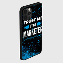 Чехол для iPhone 12 Pro Max Trust me Im marketer dark, цвет: 3D-черный — фото 2