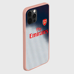 Чехол для iPhone 12 Pro Max Arsenal logo абстракция, цвет: 3D-светло-розовый — фото 2