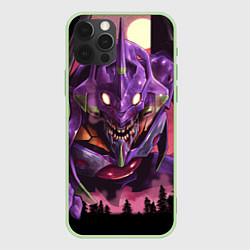 Чехол для iPhone 12 Pro Max Neon Genesis Evangelion - Eva, цвет: 3D-салатовый