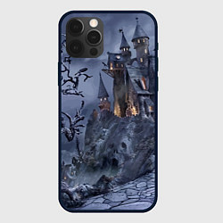 Чехол для iPhone 12 Pro Max Старый заброшенный замок - Halloween, цвет: 3D-черный