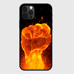 Чехол iPhone 12 Pro Max Кулак в огне