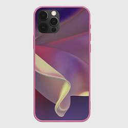 Чехол iPhone 12 Pro Max Абстрактные объёмные волны бархата