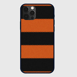 Чехол для iPhone 12 Pro Max Георгиевская лента плетёная, цвет: 3D-черный