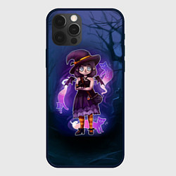 Чехол iPhone 12 Pro Max Ведьма-малолетка с котами - Halloween