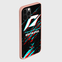 Чехол для iPhone 12 Pro Max Need for Speed в стиле glitch и баги графики на те, цвет: 3D-светло-розовый — фото 2