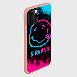 Чехол для iPhone 12 Pro Max Nirvana - neon gradient, цвет: 3D-светло-розовый — фото 2