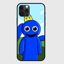 Чехол для iPhone 12 Pro Max Blue: Rainbow Friends, цвет: 3D-черный