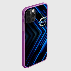 Чехол для iPhone 12 Pro Max Volvo строгий стиль, цвет: 3D-сиреневый — фото 2