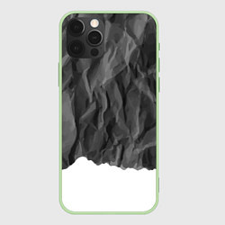 Чехол для iPhone 12 Pro Max Имитация скалы, цвет: 3D-салатовый