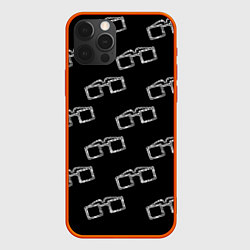 Чехол iPhone 12 Pro Max Модные очки черно-белый узор
