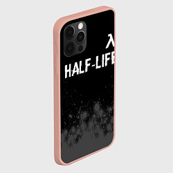 Чехол для iPhone 12 Pro Max Half-Life glitch на темном фоне: символ сверху, цвет: 3D-светло-розовый — фото 2