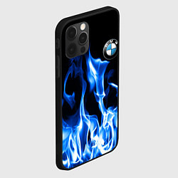 Чехол для iPhone 12 Pro Max BMW fire, цвет: 3D-черный — фото 2