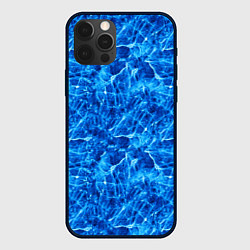 Чехол iPhone 12 Pro Max Синий лёд - текстура