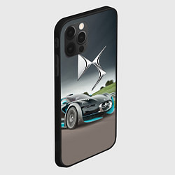 Чехол для iPhone 12 Pro Max Citroen DS Spirit - скоростной режим, цвет: 3D-черный — фото 2