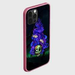 Чехол для iPhone 12 Pro Max Зомби - русалка, цвет: 3D-малиновый — фото 2