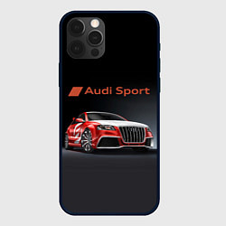 Чехол для iPhone 12 Pro Max Audi sport - racing team, цвет: 3D-черный