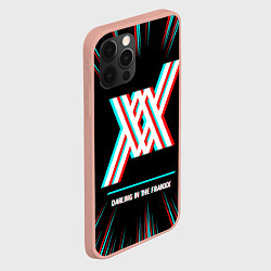Чехол для iPhone 12 Pro Max Символ Darling in the FranXX в стиле glitch на тем, цвет: 3D-светло-розовый — фото 2