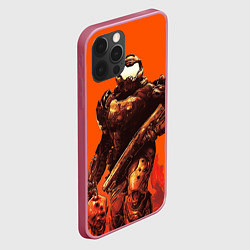 Чехол для iPhone 12 Pro Max Думгай с головой - Doom, цвет: 3D-малиновый — фото 2