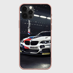 Чехол для iPhone 12 Pro Max BMW M 240 i racing - Motorsport, цвет: 3D-светло-розовый