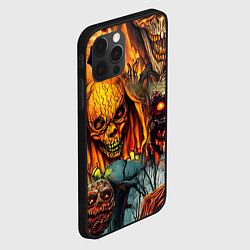 Чехол для iPhone 12 Pro Max Монстры ужасные хэллоуинские, цвет: 3D-черный — фото 2