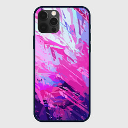 Чехол для iPhone 12 Pro Max Фиолетовые оттенки, цвет: 3D-черный