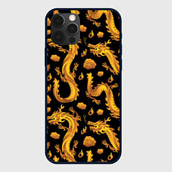 Чехол iPhone 12 Pro Max Golden dragons