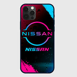 Чехол iPhone 12 Pro Max Nissan - neon gradient