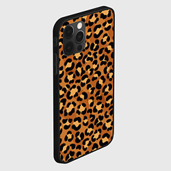 Чехол для iPhone 12 Pro Max Леопардовый цвет, цвет: 3D-черный — фото 2