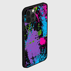 Чехол для iPhone 12 Pro Max Для граффити - абстрактные брызги, цвет: 3D-черный — фото 2