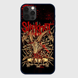 Чехол для iPhone 12 Pro Max Slipknot red black, цвет: 3D-черный