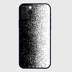 Чехол iPhone 12 Pro Max Брызги красок - Черно-белый