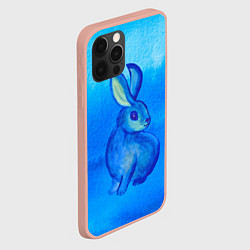 Чехол для iPhone 12 Pro Max Водяной кролик символ 2023, цвет: 3D-светло-розовый — фото 2