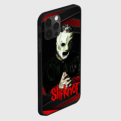 Чехол для iPhone 12 Pro Max Slipknot black & red, цвет: 3D-черный — фото 2