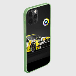 Чехол для iPhone 12 Pro Max BMW Motorsport - Racing team, цвет: 3D-салатовый — фото 2