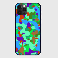 Чехол для iPhone 12 Pro Max Абстракция цвета, цвет: 3D-черный