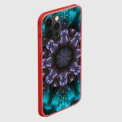 Чехол для iPhone 12 Pro Max Космический сайфай цветок, цвет: 3D-красный — фото 2