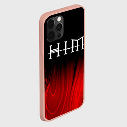 Чехол для iPhone 12 Pro Max HIM red plasma, цвет: 3D-светло-розовый — фото 2