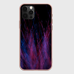 Чехол для iPhone 12 Pro Max Абстрактный мех, цвет: 3D-светло-розовый