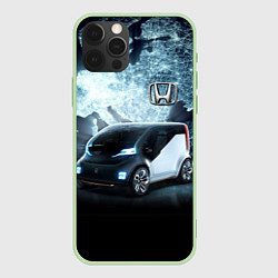 Чехол iPhone 12 Pro Max Honda concept on the background of a neon world ma